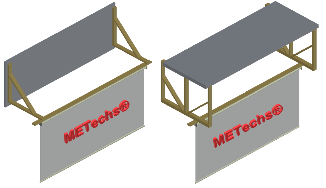 DIY retractable golf impact screen installation overhead structure.png